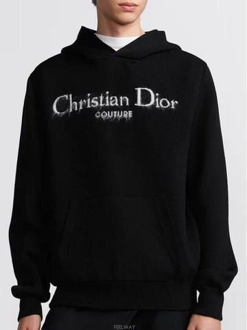 Christian Dior Couture Hooded Sweatshirt Black - DIOR - BALAAN 1