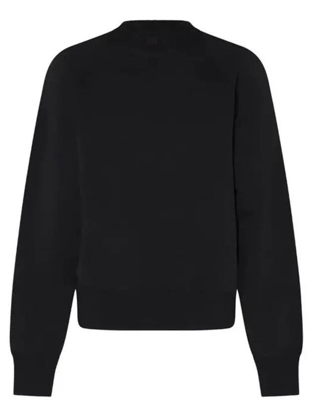 Small Heart Sweatshirt Black BFUSW005747 - AMI - BALAAN 8