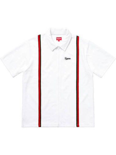 Velor Warm Up White Shirt Velor Warm Up white - SUPREME - BALAAN 1