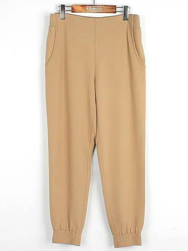 Beige color banding women s pants - THEORY - BALAAN 1