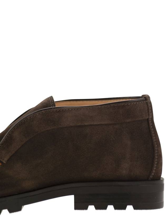 Suede ankle boot without laces - SANTONI - BALAAN 7