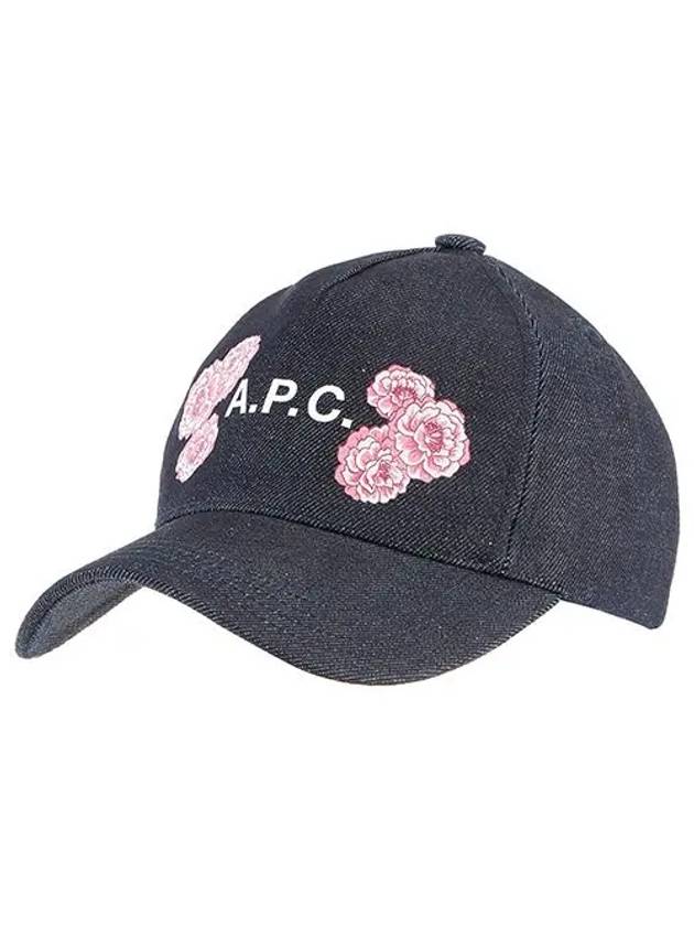 Eden Flower Denim Ball Cap Indigo - A.P.C. - BALAAN 3