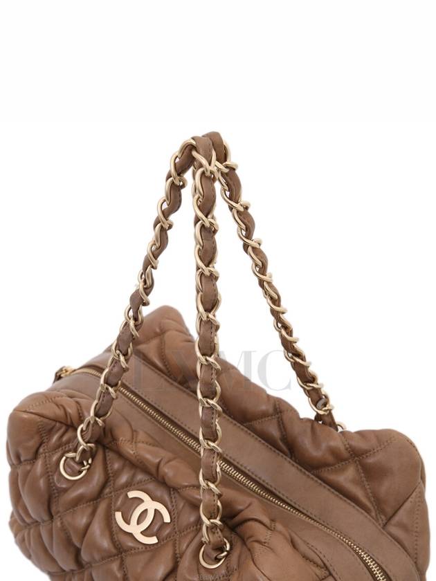 Limited bubble quilt chain shoulder bag A35615 brown gold plated - CHANEL - BALAAN 5