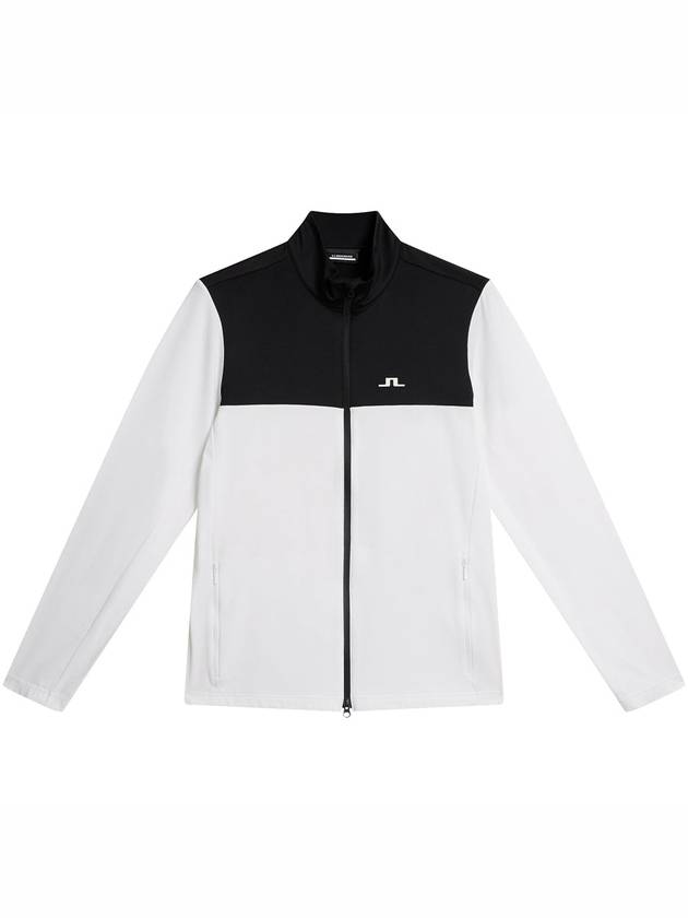 Banks Mid Layer Zip-Up Jacket White - J.LINDEBERG - BALAAN 2