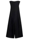 Strapless Wide Leg Jumpsuit Black - BOTTEGA VENETA - BALAAN 2