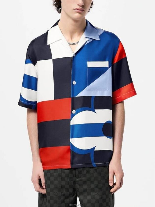 printed silk short sleeve shirt - LOUIS VUITTON - BALAAN 2