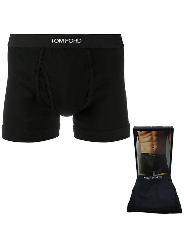 Men's Classic Fit Boxer Briefs Black - TOM FORD - BALAAN 2