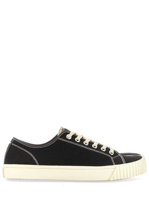 Tabi Cotton Low Top Sneakers Black - MAISON MARGIELA - BALAAN 13