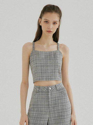 TWEED CROP TOP MUL22STO002 - MULLION - BALAAN 1