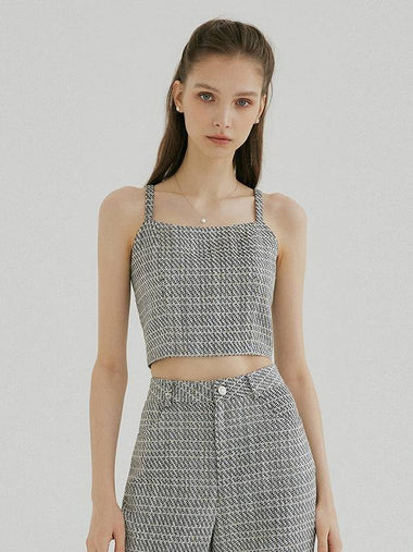 TWEED CROP TOP MUL22STO002 - MULLION - BALAAN 1