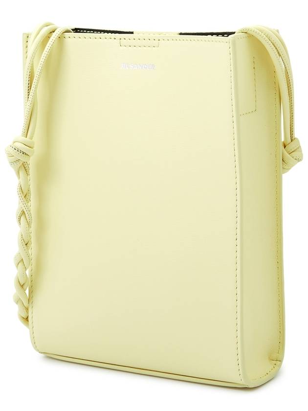 Women's Tangle Small Leather Shoulder Bag Lemon - JIL SANDER - BALAAN 3