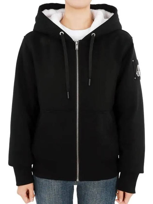 Classic Bunny 2 Zip Up Hoodie White Lining Black - MOOSE KNUCKLES - BALAAN 2