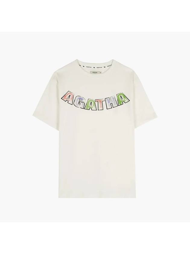 Unisex color logo short sleeve t-shirt AGT136 107 - AGATHA APPAREL - BALAAN 2