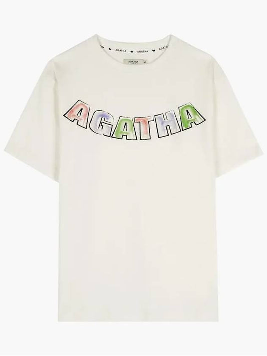 Unisex color logo short sleeve t-shirt AGT136 107 - AGATHA APPAREL - BALAAN 2