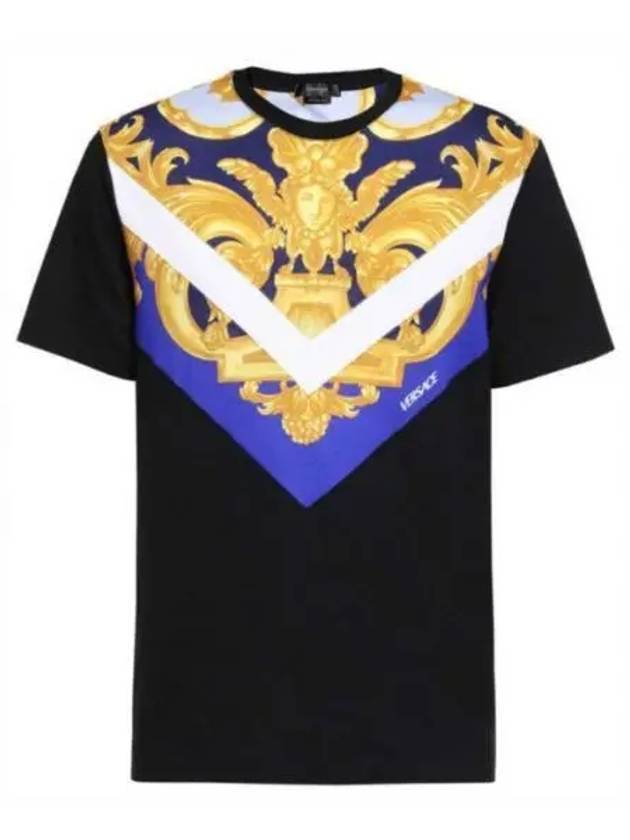 Barocco 660 Short Sleeve T-Shirt Black - VERSACE - BALAAN 2