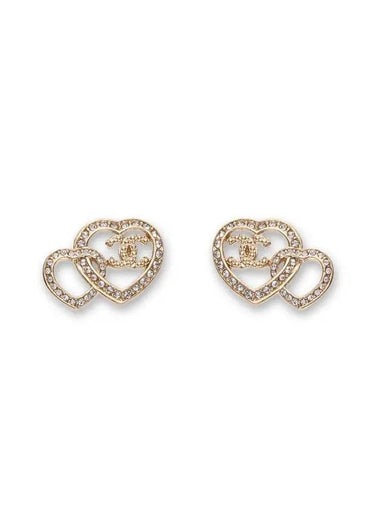 Double heart earrings ABB666 - CHANEL - BALAAN 1