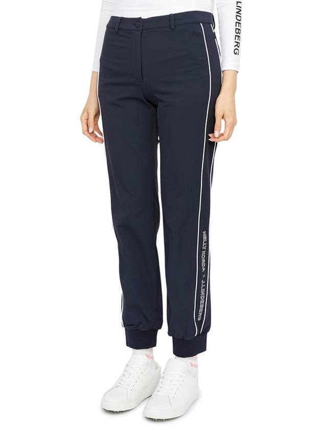 Women's Brushed Pants Navy - J.LINDEBERG - BALAAN 3