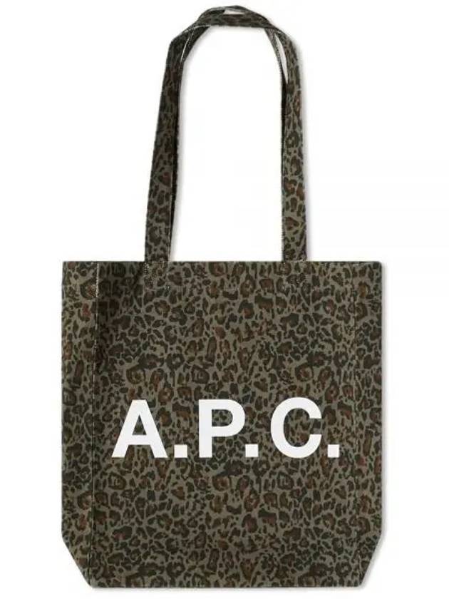 Roux Leopard Print Tote Bag Khaki - A.P.C. - BALAAN 1