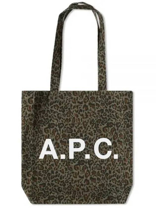 Roux leopard print tote bag khaki - A.P.C. - BALAAN.