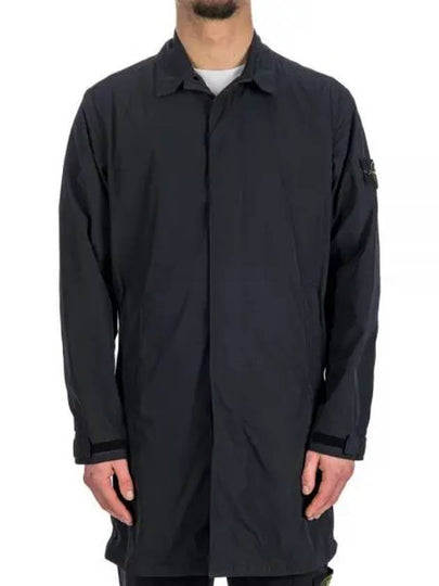 Micro Twill Compass Badge Trench Coat Black - STONE ISLAND - BALAAN 2