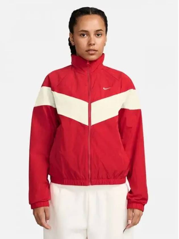 Windrunner Loose UV Woven Zip-Up Jacket University Red - NIKE - BALAAN 2