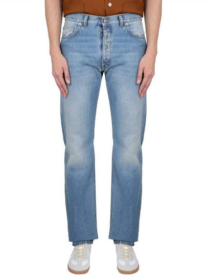 Back Stitch 5 Pocket Straight Jeans Medium Wash - MAISON MARGIELA - BALAAN 2