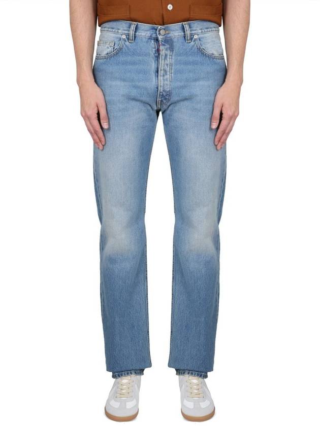 Back Stitch 5 Pocket Straight Jeans Medium Wash - MAISON MARGIELA - BALAAN 2