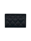 Classic Card Holder Grained Calfskin Gold Metal Black AP0214 - CHANEL - BALAAN 4