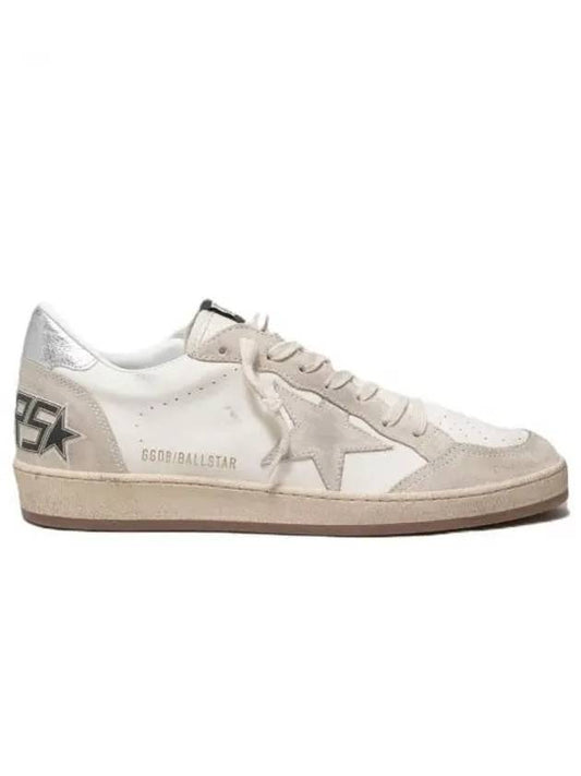 Ball Star Low Top Sneakers Grey White - GOLDEN GOOSE - BALAAN 2