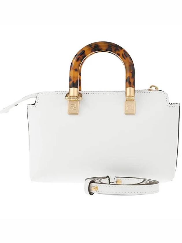 By The Way Small Leather Tote Bag White - FENDI - BALAAN 4