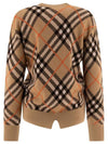 Vintage Check Intarsia Knit Top Beige - BURBERRY - BALAAN 3