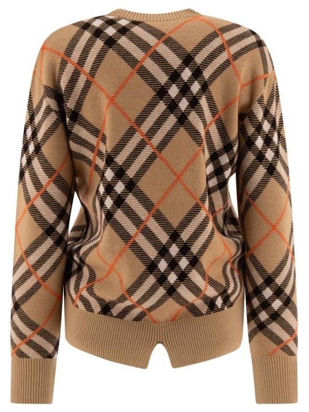 Vintage Check Intarsia Knit Top Beige - BURBERRY - BALAAN 3