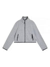 Cirque High Neck Zip-Up Jacket Light Grey Melange - J.LINDEBERG - BALAAN 2