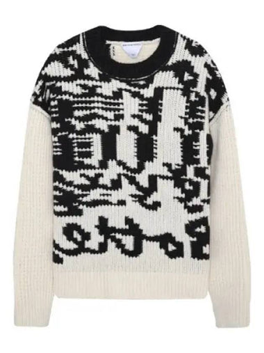 Knit jacquard logo wool - BOTTEGA VENETA - BALAAN 1