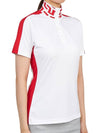 Women's Pip Polo Short Sleeve T-Shirt White - J.LINDEBERG - BALAAN 4