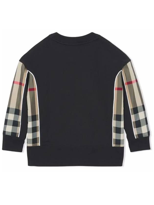 Kids Check Sweatshirt Cotton Black 8047621 - BURBERRY - BALAAN 3