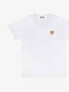 W Gold Wappen T Shirt White AZ T215 051 4 - COMME DES GARCONS - BALAAN 2