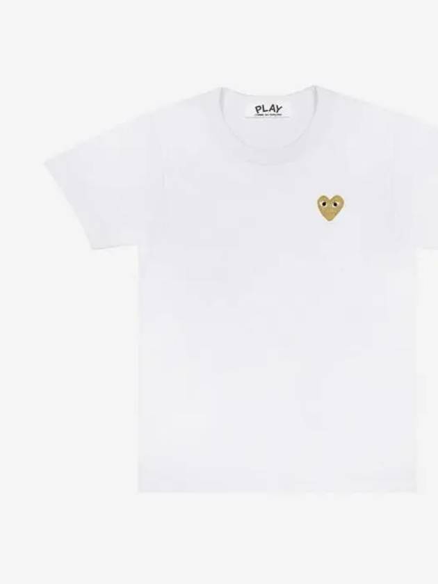 W Gold Wappen T Shirt White AZ T215 051 4 - COMME DES GARCONS - BALAAN 2