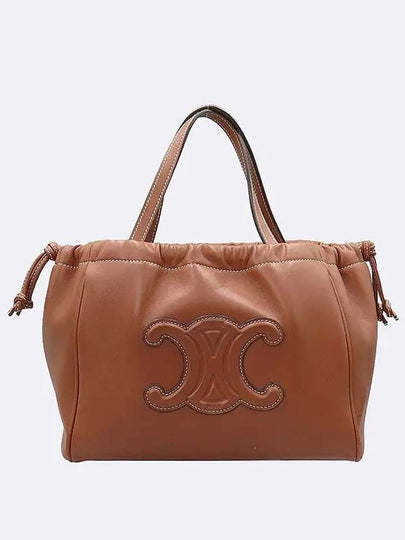 111013DU3 Cuir Triomphe Drawspring Cabas Small Tote Bag 2WAY - CELINE - BALAAN 2