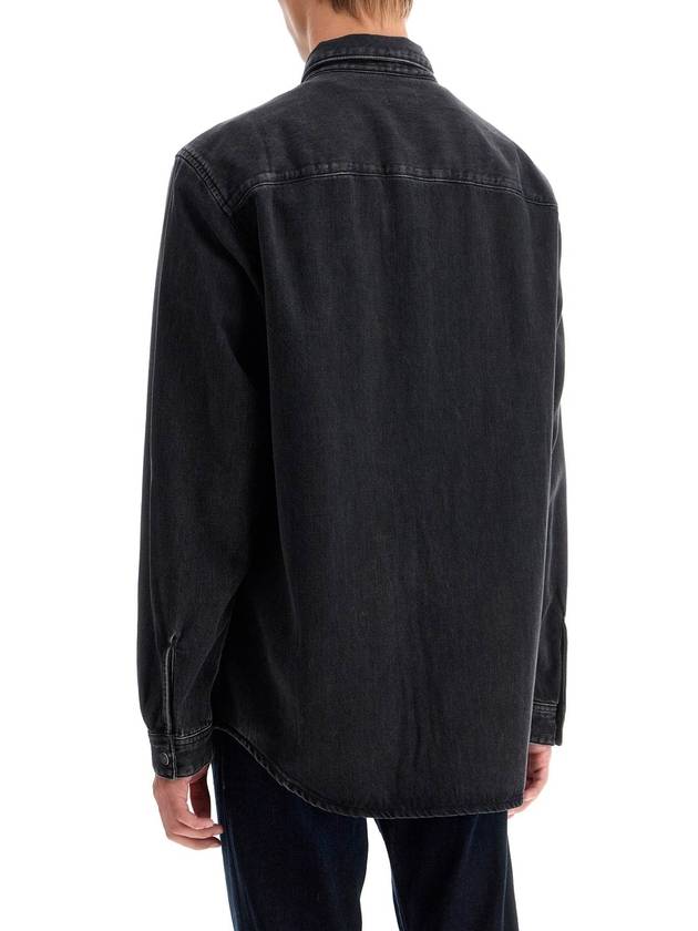 Simply Denim Long Sleeve Shirt Black - DIESEL - BALAAN 4