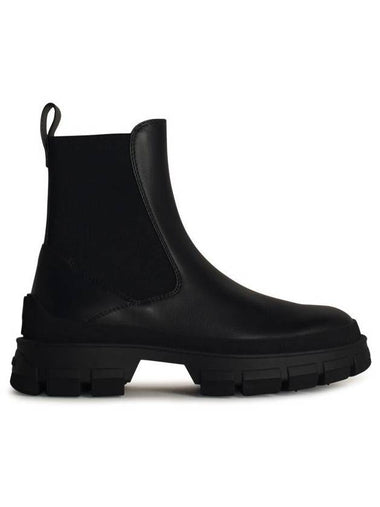 Moncler 'Hevea' Black Leather Loulacing - MONCLER - BALAAN 1