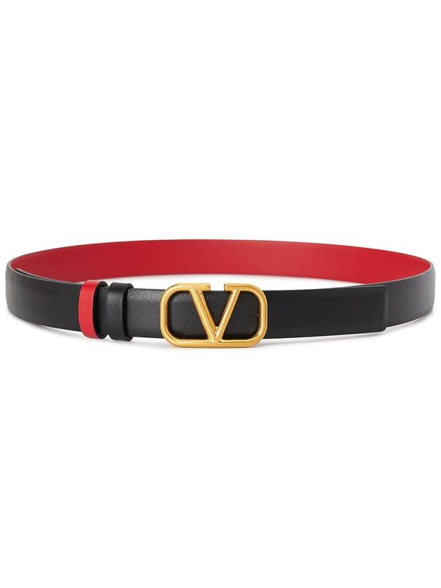 V Logo Signature Women s Double Sided Belt T0S12ZFR 0SM - VALENTINO - BALAAN 3