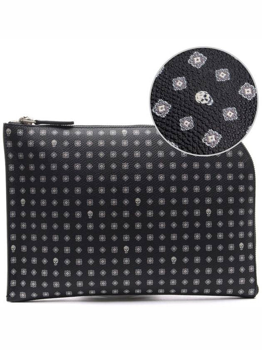 Unisex Skull Pattern Clutch Bag - ALEXANDER MCQUEEN - BALAAN 1