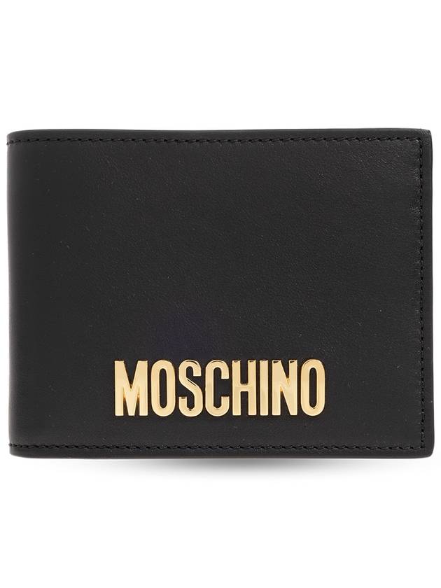 logo decorated leather wallet A81318001 - MOSCHINO - BALAAN 2