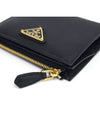 1ML050 Saffiano gold triangle logo half wallet - PRADA - BALAAN 6