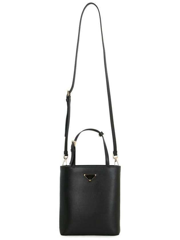 Triangle Logo Tote Bag Black - PRADA - BALAAN 5