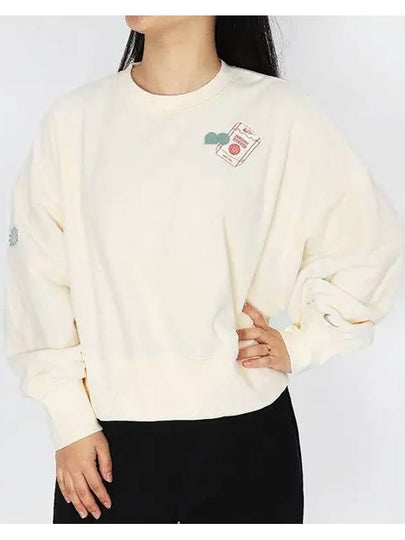 Naomi Osaka Phoenix Fleece Oversized Crew Neck Sweatshirt Pale Ivory - NIKE - BALAAN 2