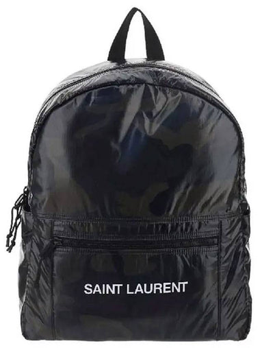 Logo Nuxx Nylon Backpack Camo - SAINT LAURENT - BALAAN 1