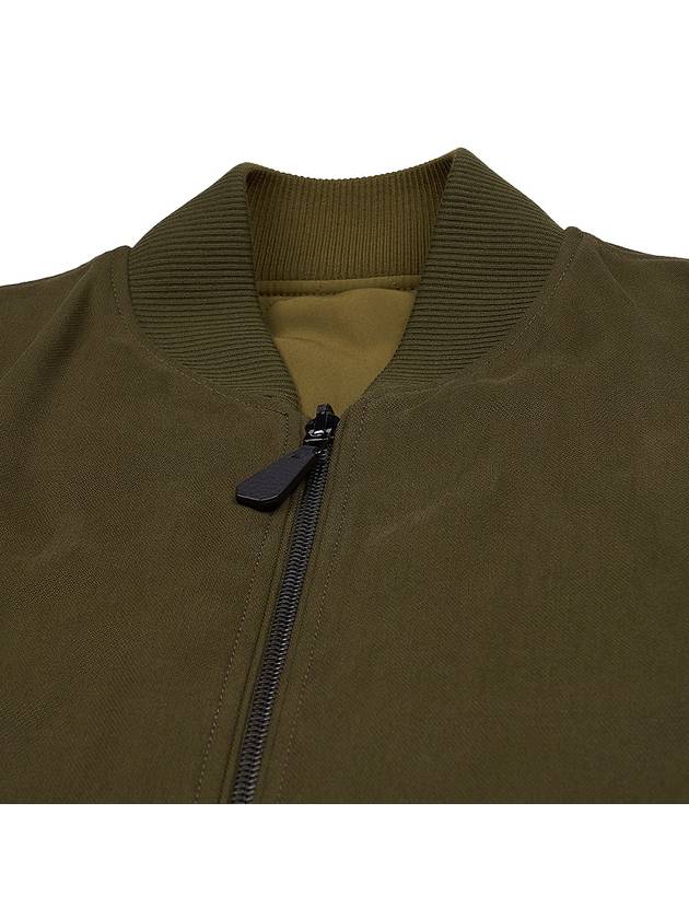 Thule Cotton Reversible Bomber Jacket Dark Khaki Desert Mist - LORO PIANA - BALAAN 11