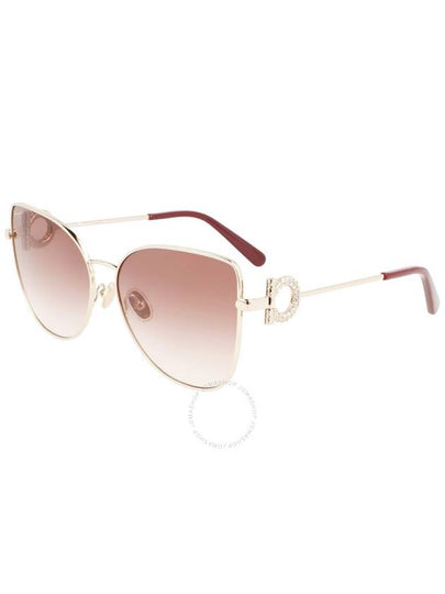 Eyewear Cats Eye Metal Sunglasses Pink - SALVATORE FERRAGAMO - BALAAN 2